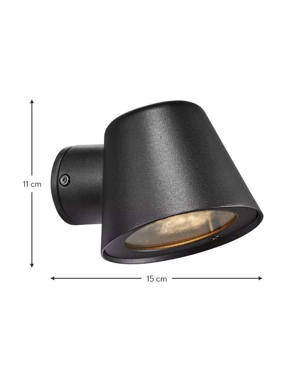 Nordlux Außenwandleuchte Aleria in Schwarz, B 12 x H 11 cm 5 Nordlux Außenwandleuchte Aleria in Schwarz, B 12 x H 11 cm – Bild 3