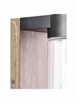 Außenwandleuchte Cabar in Holzoptik, B 10 x H 21 cm -Leuchten Verkaufsladen Aussenwandleuchte Cabar in Holzoptik 5