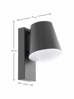 Außenwandleuchte Caldiero in Anthrazit, B 14 x H 24 cmNur noch wenige verfügbar -Leuchten Verkaufsladen Aussenwandleuchte Caldiero in Anthrazit 2