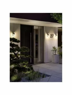 Paulmann Außenwandleuchte Lantea mit Glasschirm, B 9 x T 14 cm -Leuchten Verkaufsladen Aussenwandleuchte Lantea mit Glasschirm 5