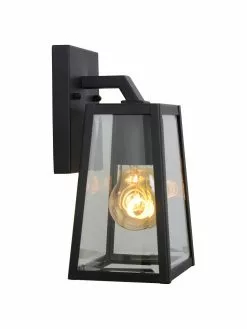 Lucide Außenwandleuchte Matslot aus Glas, B 14 x H 25 cm