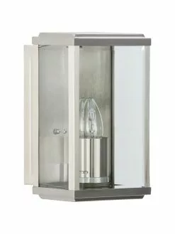 Searchlight Außenwandleuchte Wally mit Glasschirm, B 16 x H 25 cm