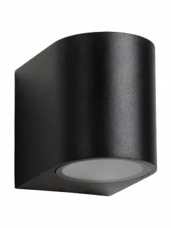 Lucide Außenwandleuchte Zora in Schwarz, B 7 x H 8 cm