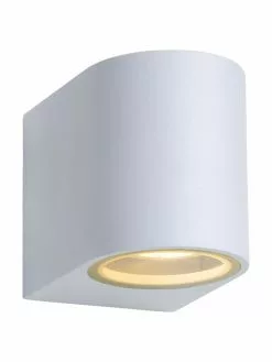 Lucide Außenwandleuchte Zora in Weiß, B 7 x H 8 cm -Leuchten Verkaufsladen Aussenwandleuchte Zora in Weiss 13