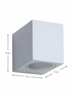 Lucide Außenwandleuchte Zora in Weiß, B 7 x H 8 cm 10 Lucide Außenwandleuchte Zora in Weiß, B 7 x H 8 cm -Leuchten Verkaufsladen Aussenwandleuchte Zora in Weiss 16