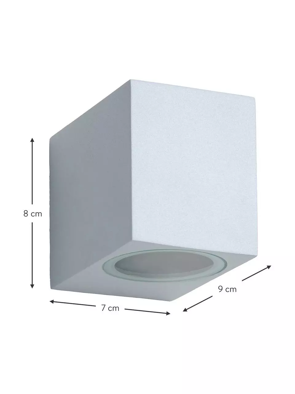 Lucide Außenwandleuchte Zora in Weiß, B 7 x H 8 cm 5 Lucide Außenwandleuchte Zora in Weiß, B 7 x H 8 cm – Bild 3