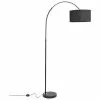 Bogenlampe Sama in Schwarz, B 90 x H 180 cm -Leuchten Verkaufsladen Bogenlampe Sama in Schwarz