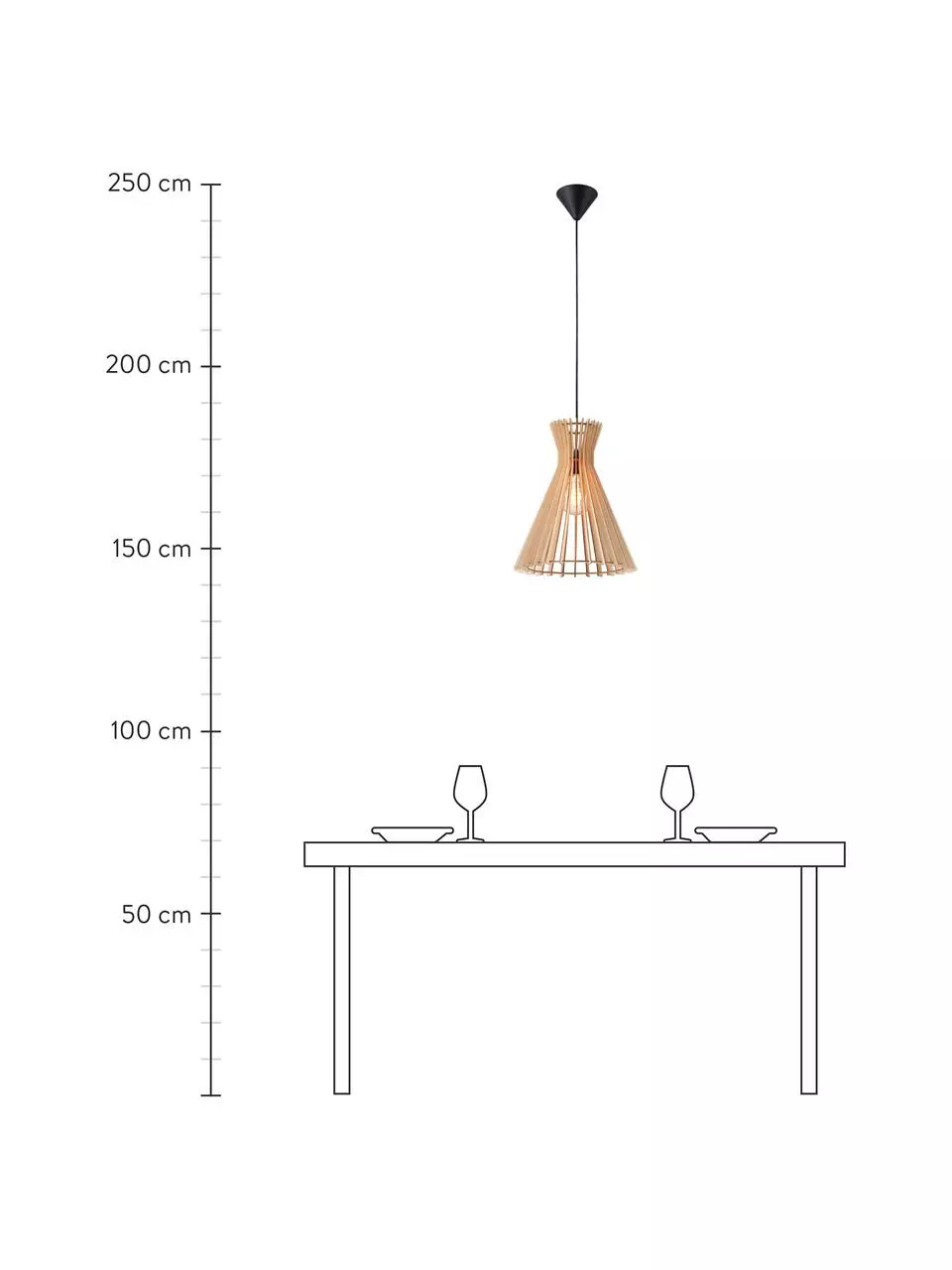 Nordlux Boho-Pendelleuchte Groa aus Holz, Ø 34 x H 41 cm 5 Nordlux Boho-Pendelleuchte Groa aus Holz, Ø 34 x H 41 cm – Bild 3