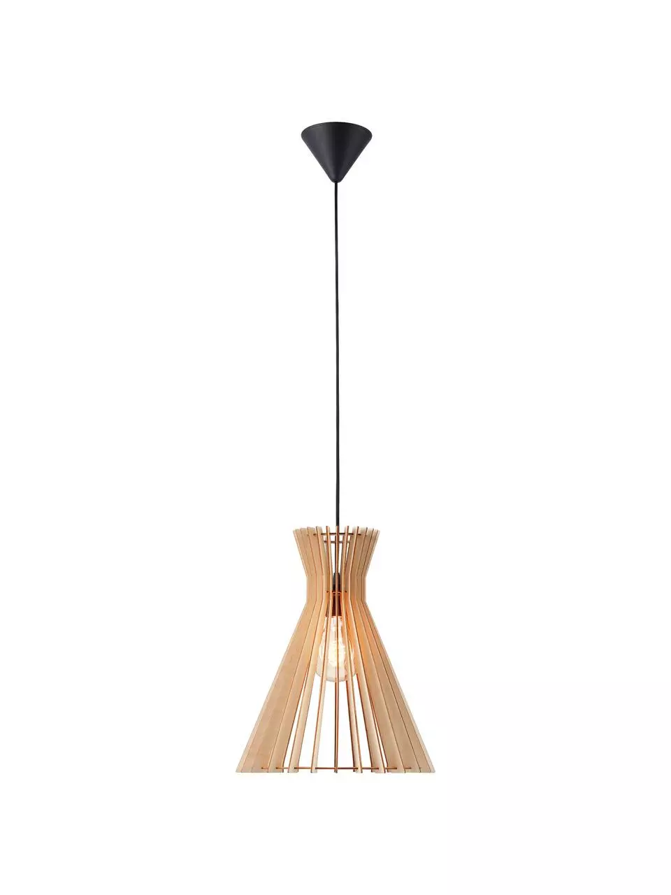 Nordlux Boho-Pendelleuchte Groa aus Holz, Ø 34 x H 41 cm 6 Nordlux Boho-Pendelleuchte Groa aus Holz, Ø 34 x H 41 cm – Bild 4