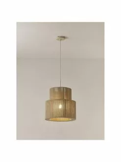 Westwing Collection Boho-Pendelleuchte Lace aus Leinenfäden, Ø 40 x H 40 cm 11 Westwing Collection Boho-Pendelleuchte Lace aus Leinenfäden, Ø 40 x H 40 cm -Leuchten Verkaufsladen Boho Pendelleuchte Lace aus Leinenfaden 3