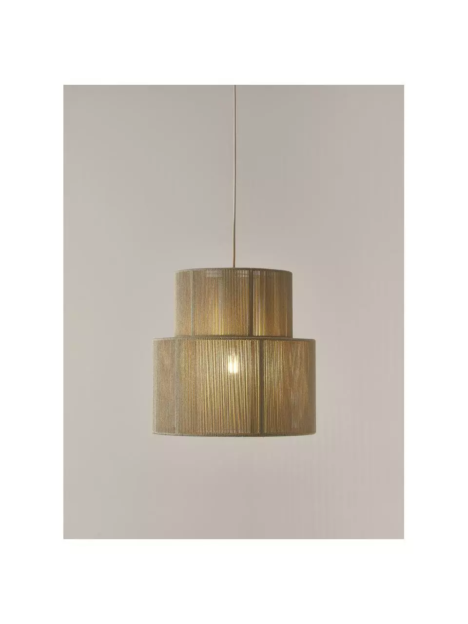 Westwing Collection Boho-Pendelleuchte Lace aus Leinenfäden, Ø 40 x H 40 cm 7 Westwing Collection Boho-Pendelleuchte Lace aus Leinenfäden, Ø 40 x H 40 cm – Bild 5