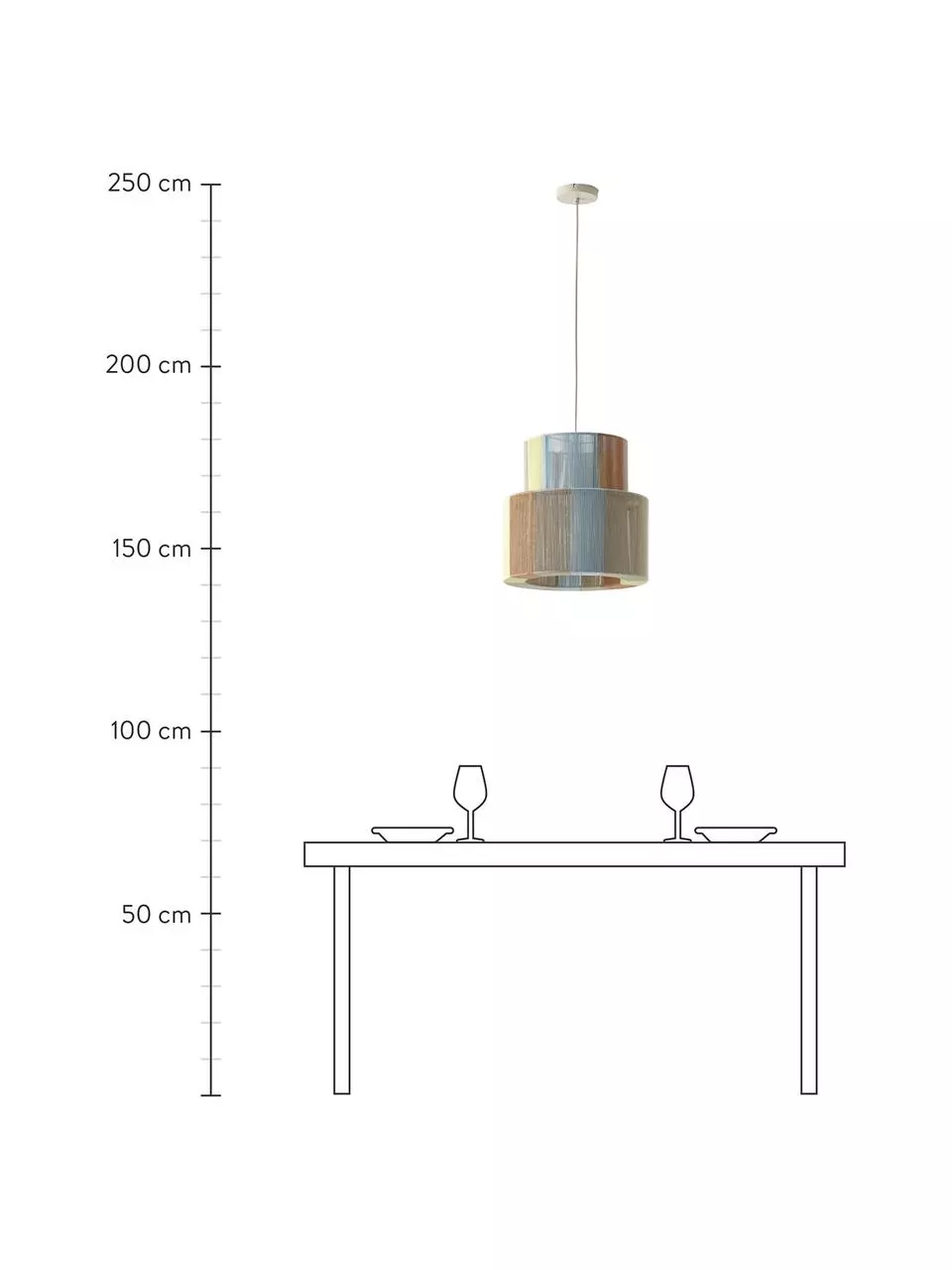 Westwing Collection Boho-Pendelleuchte Lace aus Leinenfäden, Ø 40 x H 40 cm 4 Westwing Collection Boho-Pendelleuchte Lace aus Leinenfäden, Ø 40 x H 40 cm – Bild 2