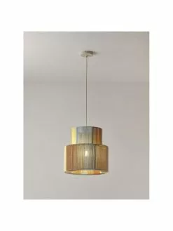 Westwing Collection Boho-Pendelleuchte Lace aus Leinenfäden, Ø 40 x H 40 cm 11 Westwing Collection Boho-Pendelleuchte Lace aus Leinenfäden, Ø 40 x H 40 cm -Leuchten Verkaufsladen Boho Pendelleuchte Lace aus Leinenfaden 9