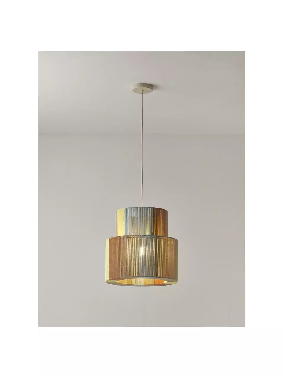 Westwing Collection Boho-Pendelleuchte Lace aus Leinenfäden, Ø 40 x H 40 cm 6 Westwing Collection Boho-Pendelleuchte Lace aus Leinenfäden, Ø 40 x H 40 cm – Bild 4