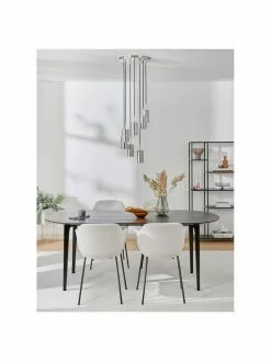 Westwing Collection Cluster-Pendelleuchte Arvo in Chromfarben, Ø 38 x H 120 cm -Leuchten Verkaufsladen Cluster Pendelleuchte Arvo in Chromfarben 3