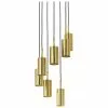 Westwing Collection Cluster-Pendelleuchte Arvo in Messingfarben, Ø 38 x H 120 cm 1 Westwing Collection Cluster-Pendelleuchte Arvo in Messingfarben, Ø 38 x H 120 cm -Leuchten Verkaufsladen Cluster Pendelleuchte Arvo in Messingfarben