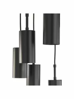 Westwing Collection Cluster-Pendelleuchte Arvo in Schwarz, Ø 38 x H 120 cm -Leuchten Verkaufsladen Cluster Pendelleuchte Arvo in Schwarz 5