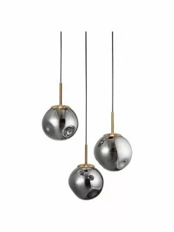 Cluster-Pendelleuchte Spada aus Glas, Ø 40 x H 28 cm