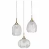 Cluster-Pendelleuchte Vario aus satiniertem Glas, Ø 39 x H 24 cmNur noch wenige verfügbar -Leuchten Verkaufsladen Cluster Pendelleuchte Vario aus satiniertem Glas