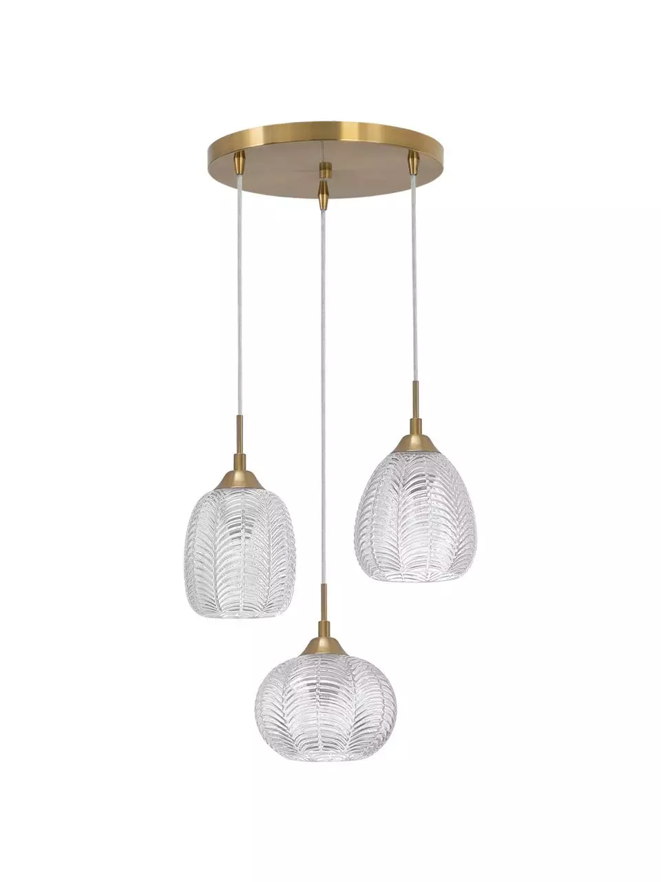 Cluster-Pendelleuchte Vario aus satiniertem Glas, Ø 39 x H 24 cmNur noch wenige verfügbar 6 Cluster-Pendelleuchte Vario aus satiniertem Glas, Ø 39 x H 24 cmNur noch wenige verfügbar – Bild 4