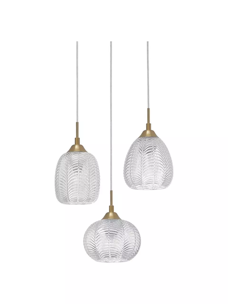 Cluster-Pendelleuchte Vario aus satiniertem Glas, Ø 39 x H 24 cmNur noch wenige verfügbar 3 Cluster-Pendelleuchte Vario aus satiniertem Glas, Ø 39 x H 24 cmNur noch wenige verfügbar