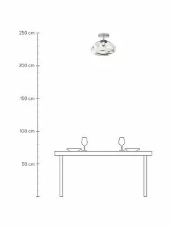 Westwing Collection Deckenleuchte Amora aus transparentem Glas, Ø 35 x H 28 cm -Leuchten Verkaufsladen Deckenleuchte Amora aus transparentem Glas 2
