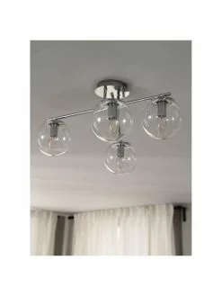 Westwing Collection Deckenleuchte Atlanta aus transparentem Glas, B 65 x H 30 cm -Leuchten Verkaufsladen Deckenleuchte Atlanta aus transparentem Glas 2