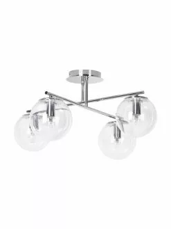 Westwing Collection Deckenleuchte Atlanta aus transparentem Glas, B 65 x H 30 cm -Leuchten Verkaufsladen Deckenleuchte Atlanta aus transparentem Glas 4