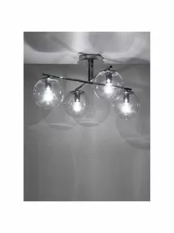 Westwing Collection Deckenleuchte Atlanta aus transparentem Glas, B 65 x H 30 cm -Leuchten Verkaufsladen Deckenleuchte Atlanta aus transparentem Glas 5