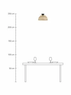 Deckenleuchte Claverdon aus Bambus, Ø 37 x H 25 cmNur noch wenige verfügbar -Leuchten Verkaufsladen Deckenleuchte Claverdon aus Bambus 1