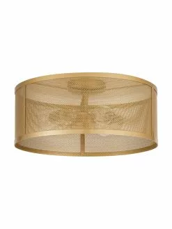 Searchlight Deckenleuchte Goldy aus Metall, Ø 45 x H 21 cm