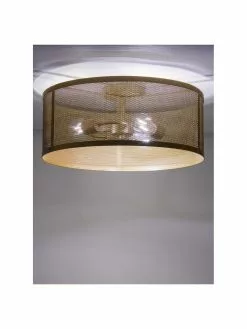 Searchlight Deckenleuchte Goldy aus Metall, Ø 45 x H 21 cm -Leuchten Verkaufsladen Deckenleuchte Goldy aus Metall 3