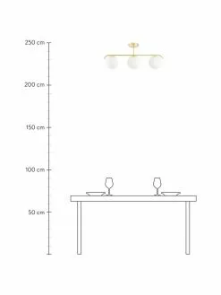 Nordlux Deckenleuchte Grant aus Opalglas, B 70 cm x H 30 cm -Leuchten Verkaufsladen Deckenleuchte Grant aus Opalglas 2