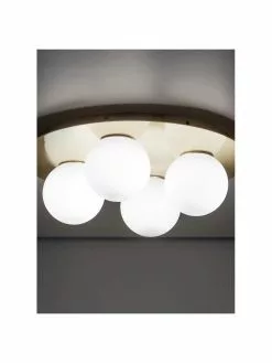 Westwing Collection Deckenleuchte Hitch aus Opalglas, Ø 36 x H 12 cm 12 Westwing Collection Deckenleuchte Hitch aus Opalglas, Ø 36 x H 12 cm -Leuchten Verkaufsladen Deckenleuchte Hitch aus Opalglas 4