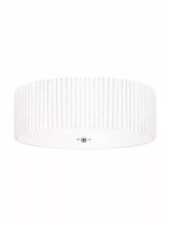 Markslöjd Deckenleuchte Jackie aus Faltenstoff, Ø 45 x H 15 cm