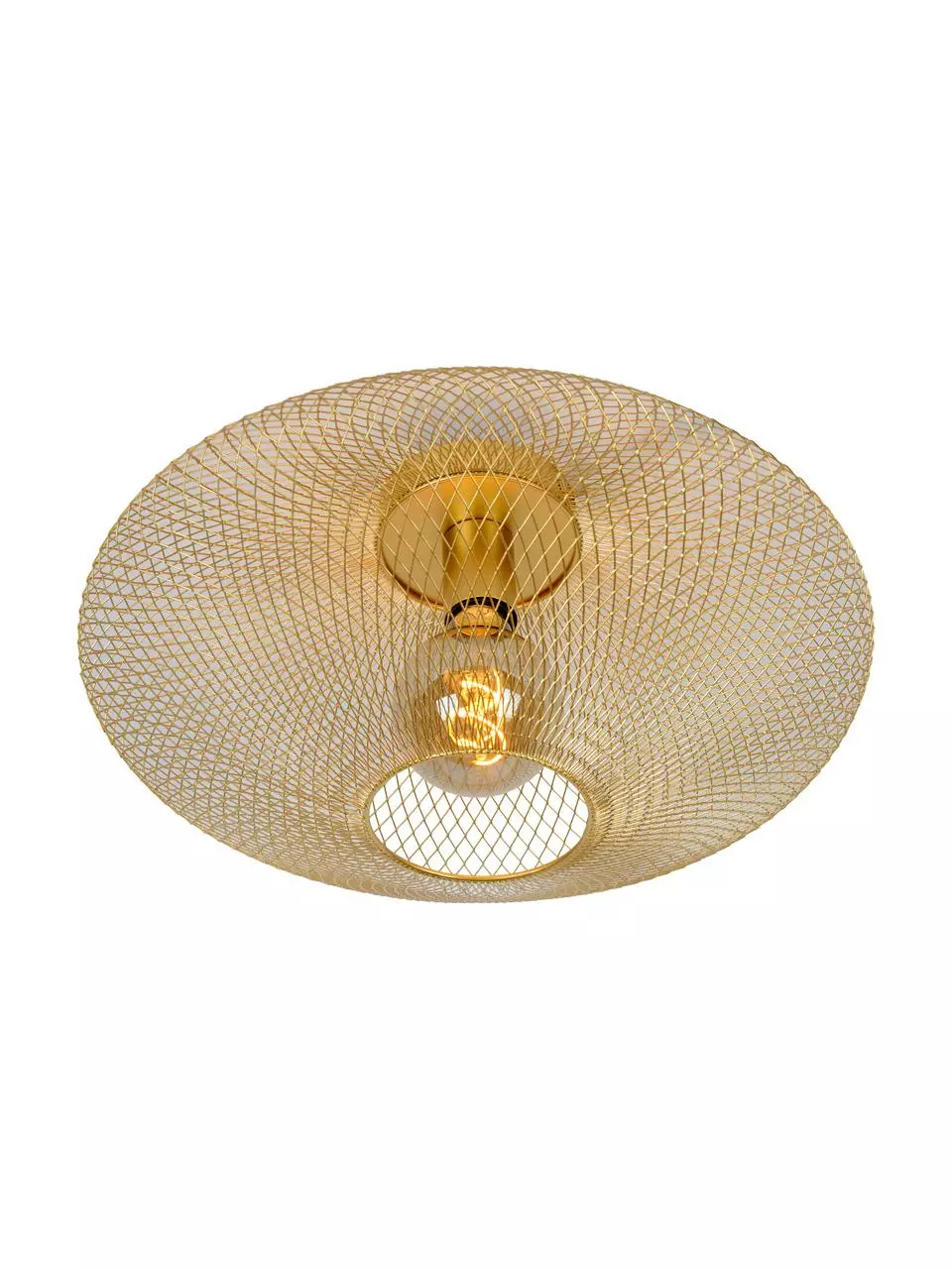 Lucide Deckenleuchte Mesh aus Metall, Ø 45 x H 24 cmNur noch wenige verfügbar 6 Lucide Deckenleuchte Mesh aus Metall, Ø 45 x H 24 cmNur noch wenige verfügbar – Bild 4