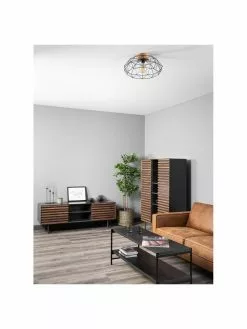 Deckenleuchte Padstow mit Holz-Dekor, Ø 46 x H 21 cm -Leuchten Verkaufsladen Deckenleuchte Padstow mit Holz Dekor 3