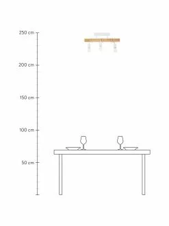 Deckenleuchte Townshend aus Holz, B 55 x H 27 cm -Leuchten Verkaufsladen Deckenleuchte Townshend aus Holz 3