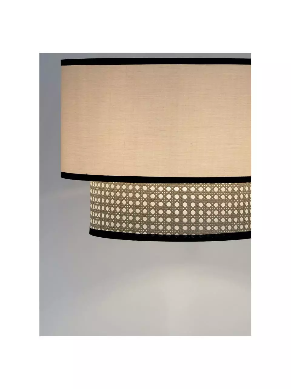 Westwing Collection Deckenleuchte Vienna aus Wiener Geflecht mit cremefarbenem Stoff, Ø 40 x H 30 cm 7 Westwing Collection Deckenleuchte Vienna aus Wiener Geflecht mit cremefarbenem Stoff, Ø 40 x H 30 cm – Bild 5