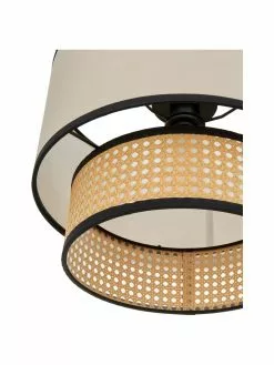 Westwing Collection Deckenleuchte Vienna aus Wiener Geflecht mit cremefarbenem Stoff, Ø 40 x H 30 cm 13 Westwing Collection Deckenleuchte Vienna aus Wiener Geflecht mit cremefarbenem Stoff, Ø 40 x H 30 cm -Leuchten Verkaufsladen Deckenleuchte Vienna aus Wiener Geflecht mit cremefarbenem Stoff 5