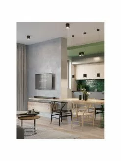 Deckenspot Roda in Schwarz, Ø 10 x H 10 cm -Leuchten Verkaufsladen Deckenspot Roda in Schwarz 3