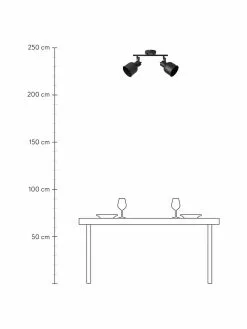 Deckenstrahler Rolet im Industrial-Style, B 35 x H 18 cmNur noch wenige verfügbar 10 Deckenstrahler Rolet im Industrial-Style, B 35 x H 18 cmNur noch wenige verfügbar -Leuchten Verkaufsladen Deckenstrahler Rolet im Industrial Style 8
