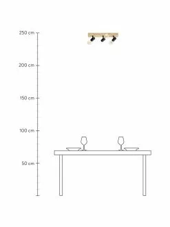 Deckenstrahler Townshend aus Holz, B 48 x H 13 cm 9 Deckenstrahler Townshend aus Holz, B 48 x H 13 cm -Leuchten Verkaufsladen Deckenstrahler Townshend aus Holz 2