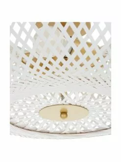 Westwing Collection Design Deckenleuchte Evelyn aus Bambus, weiß, Ø 50 x H 20 cm 13 Westwing Collection Design Deckenleuchte Evelyn aus Bambus, weiß, Ø 50 x H 20 cm -Leuchten Verkaufsladen Design Deckenleuchte Evelyn aus Bambus weiss 5