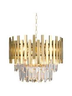 Design Kronleuchter Aspen in Gold, Ø 45 x H 30 cm