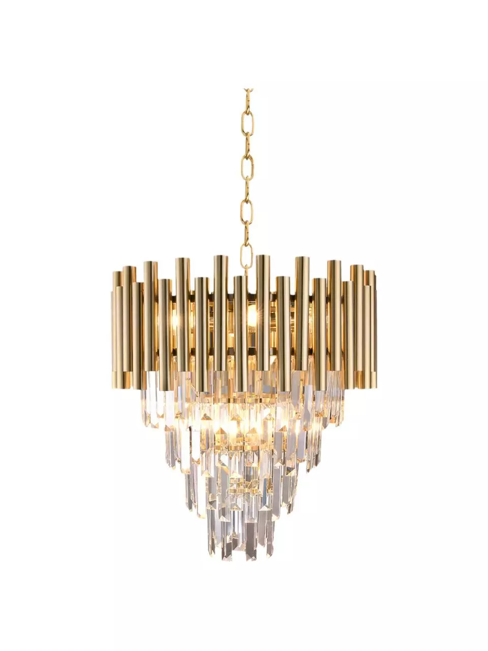 Design Kronleuchter Madison in Gold, Ø 45 x H 50 cm 6 Design Kronleuchter Madison in Gold, Ø 45 x H 50 cm – Bild 4