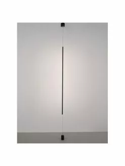 Design LED-Pendelleuchte mit Bodenverankerung Elettra in Schwarz, Ø 7 x H 120 cm -Leuchten Verkaufsladen Design LED Pendelleuchte mit Bodenverankerung Elettra in Schwarz 4