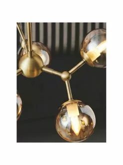 Halo Design Design Pendelleuchte Atom aus Glas, Ø 57 x H 28 cm -Leuchten Verkaufsladen Design Pendelleuchte Atom aus Glas 1