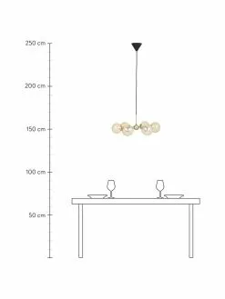 Halo Design Design Pendelleuchte Atom aus Glas, Ø 57 x H 28 cm -Leuchten Verkaufsladen Design Pendelleuchte Atom aus Glas 2