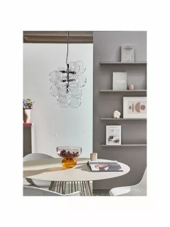 Westwing Collection Design Pendelleuchte Bubbles aus Glas, Ø 32 cm -Leuchten Verkaufsladen Design Pendelleuchte Bubbles aus Glas 2